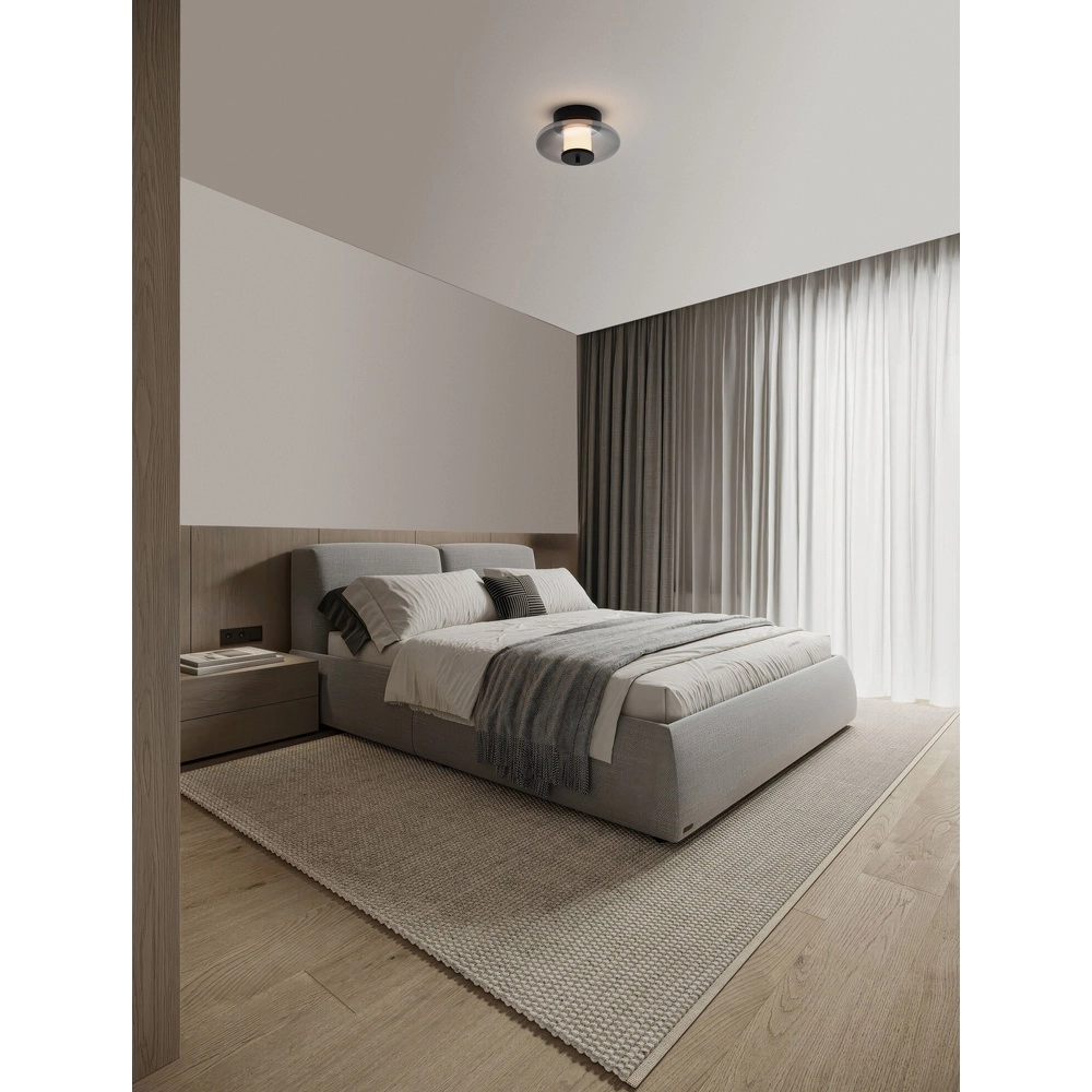 Lampe de plafond moderne Ballet noir Ø 26cm