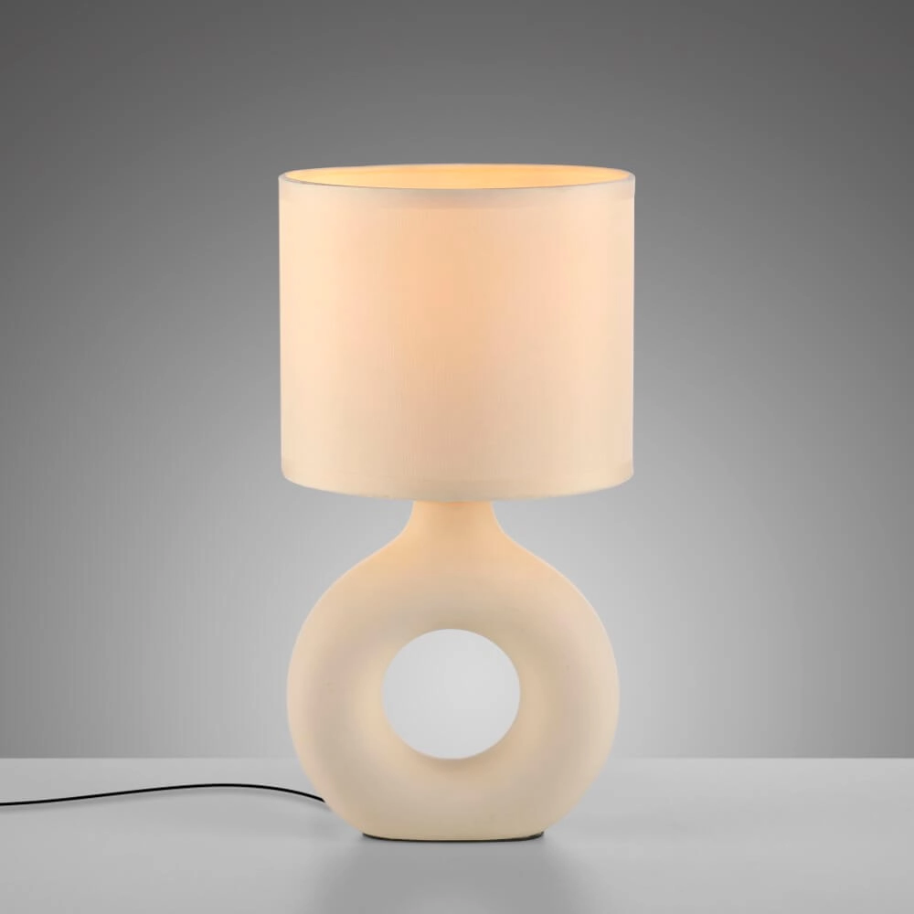 Lampe de table Carara couleur sable Just Light 4043689004859