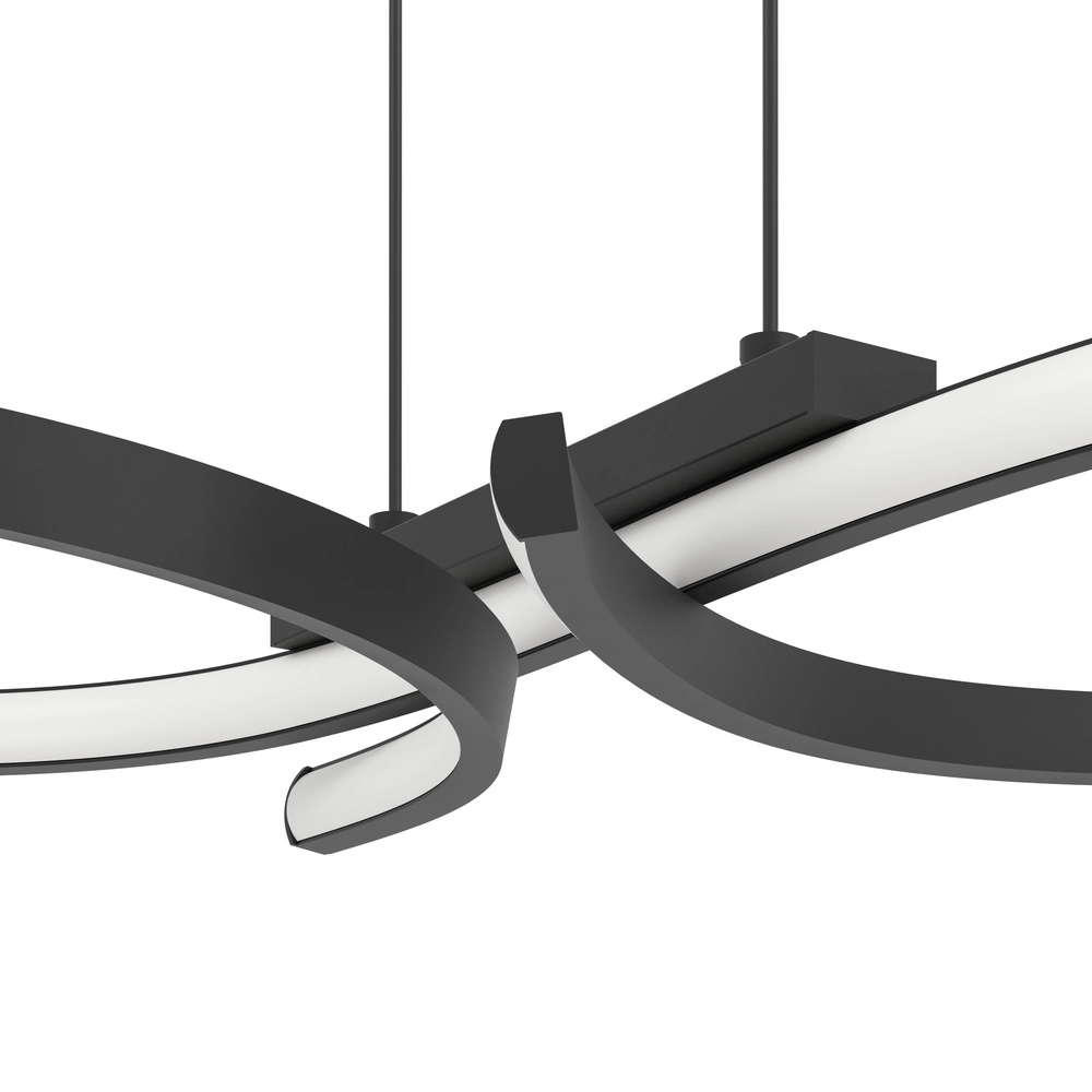 Lampe murale LED moderne Serpins 66cm - noir Eglo 9008606313662