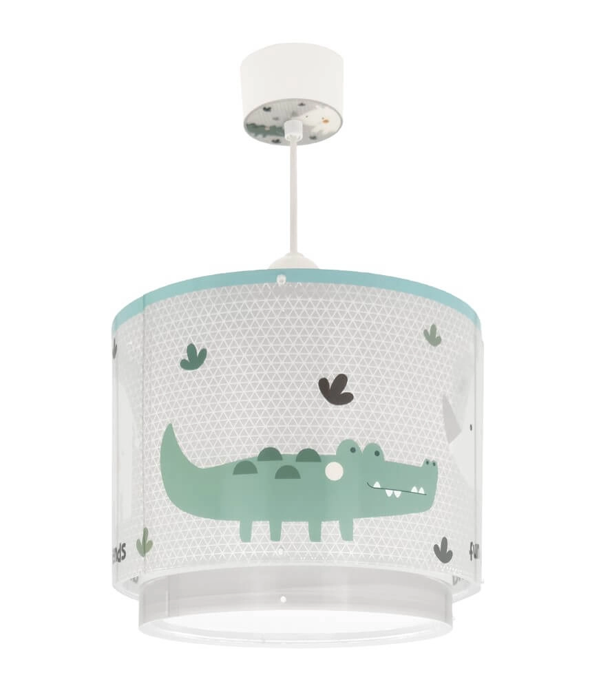 Lampe suspendue chambre d'enfant Rhino & Croco Ø 26 cm Dalber 8420406606224