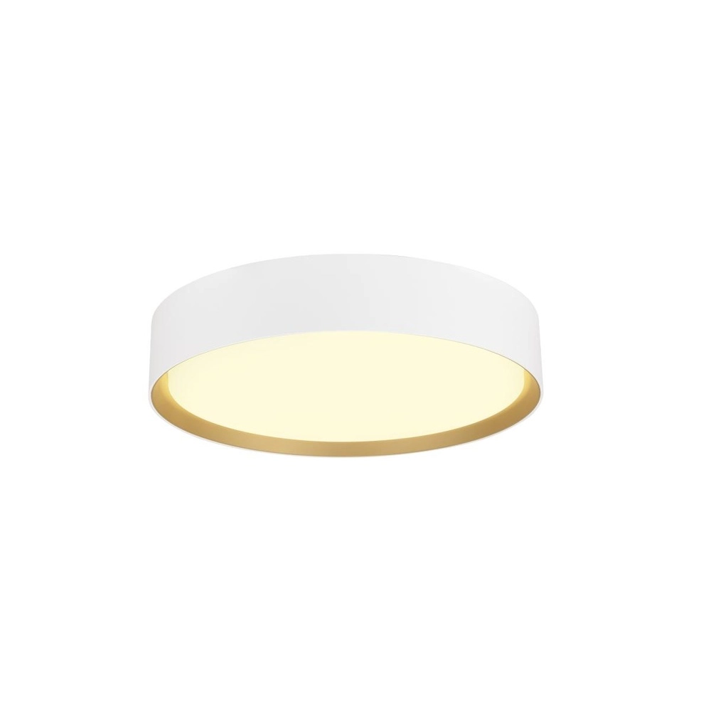 Plafonnier Decona Ø 30cm blanc avec or - 3000K/4000K Plafonnier Decona Ø 30cm blanc avec or - 3000K/4000K