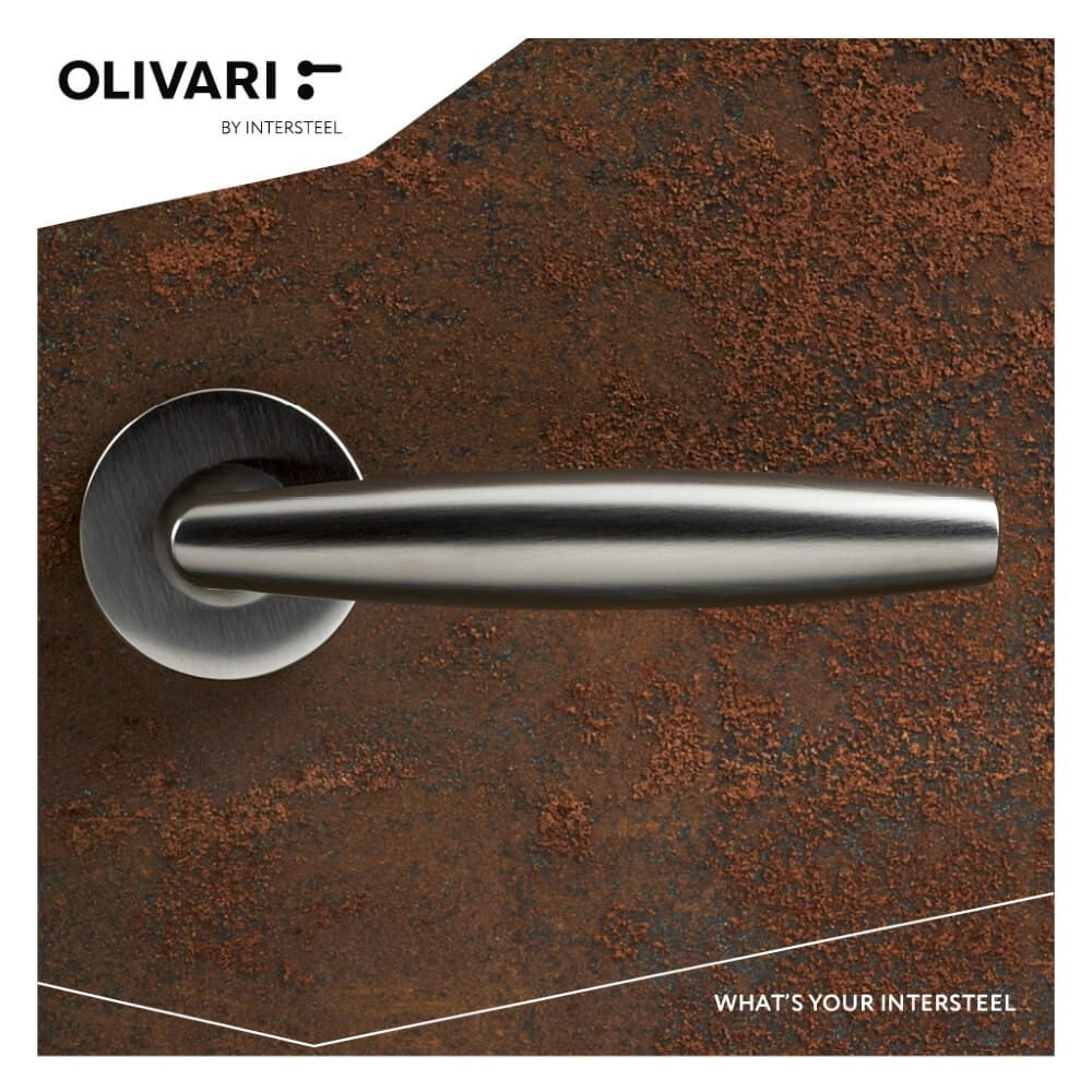 Poignée de porte design Aurelia chrome mat Olivari 8714186477618