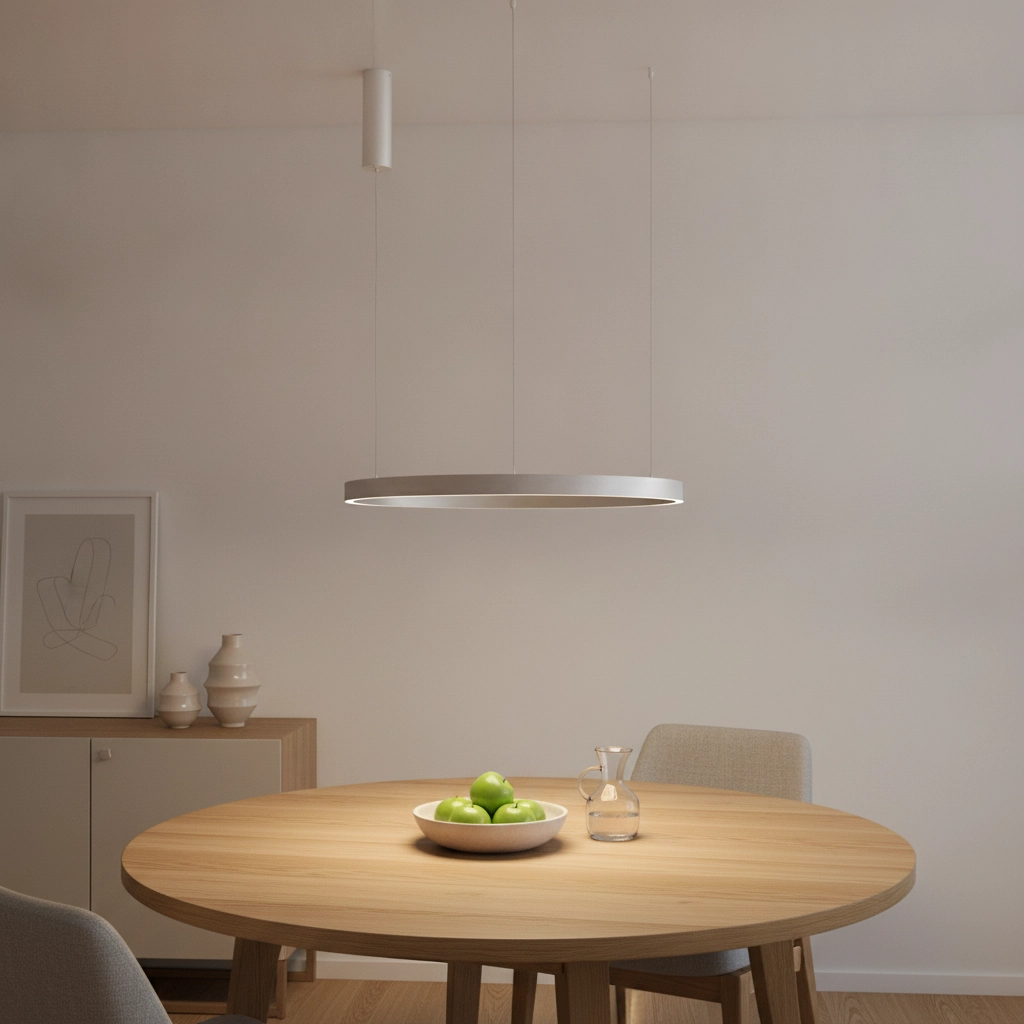 Suspension design Elowen gris argenté Ø 80cm