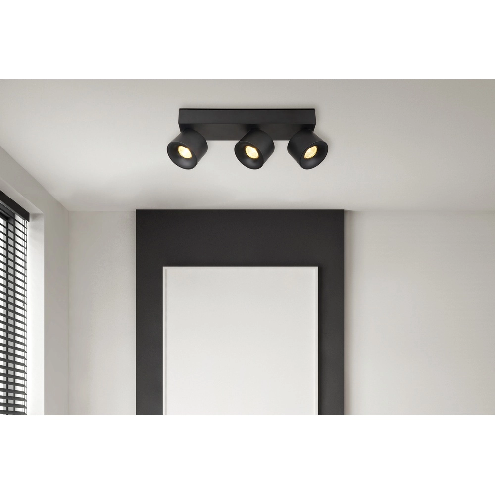 Lampe de plafond élégante Rae Noir à 3 lumières Globo 9007371456642