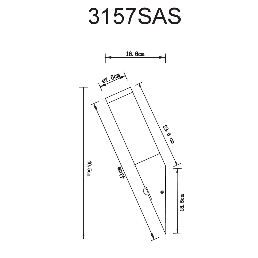 Lampe d’extérieur Boston anthracite avec fumée et capteur Globo 9007371439720