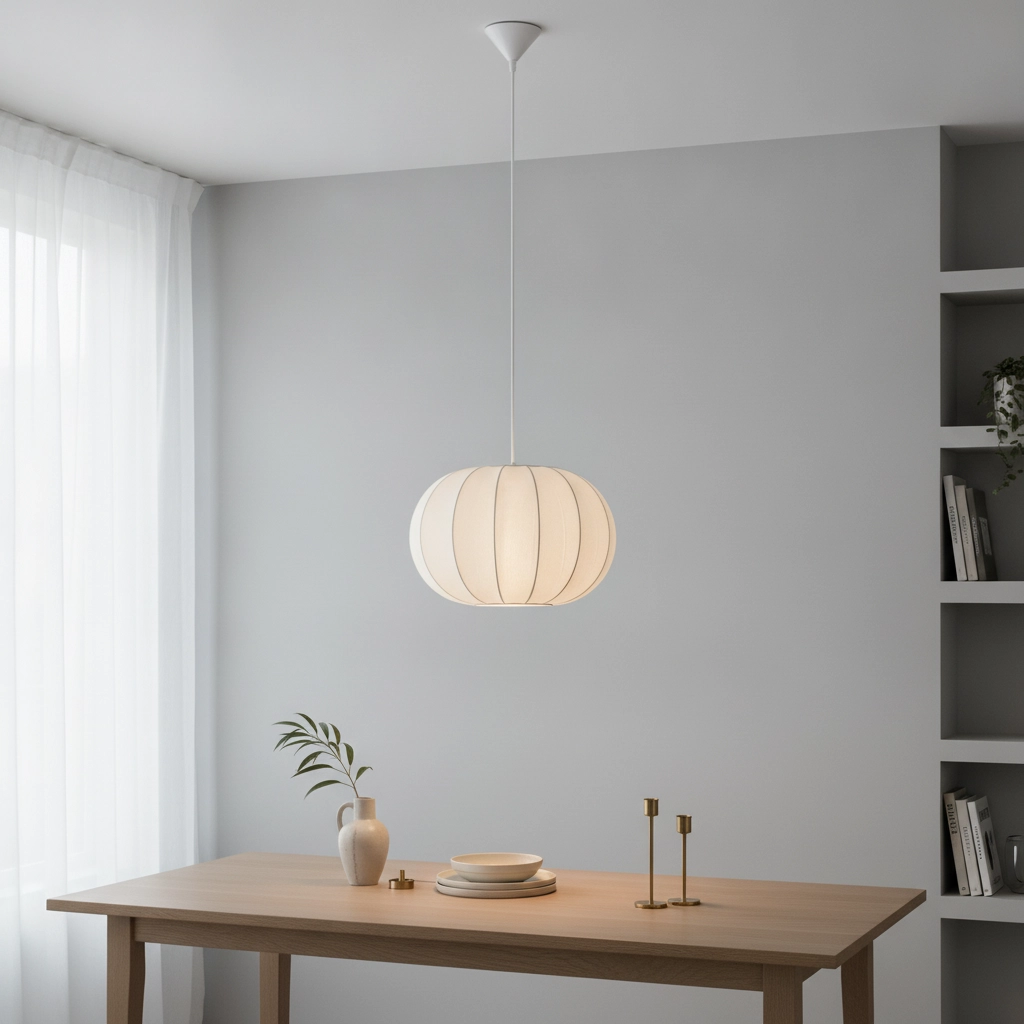 Lampe suspendue Delina Blanc