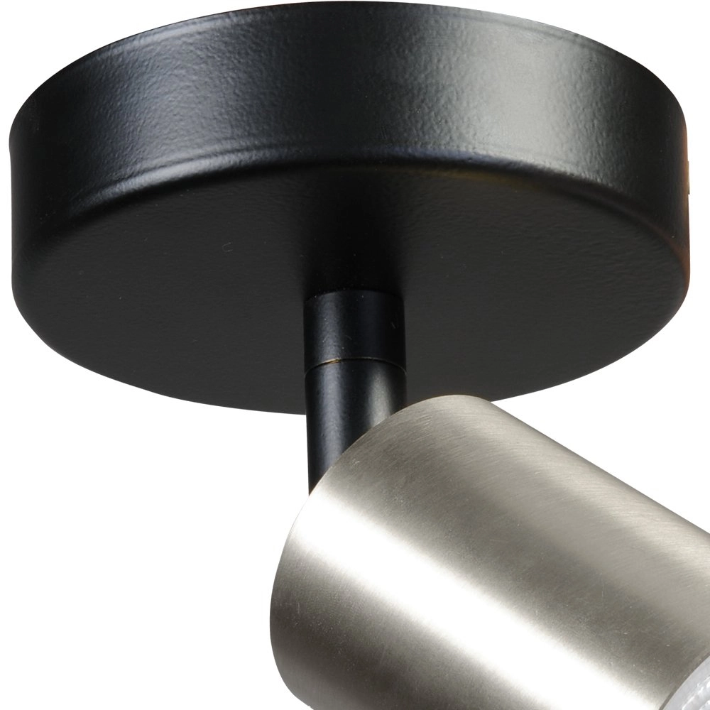 Plafonnier noir Bounce avec tache de nickel Masterlight 8718121219936