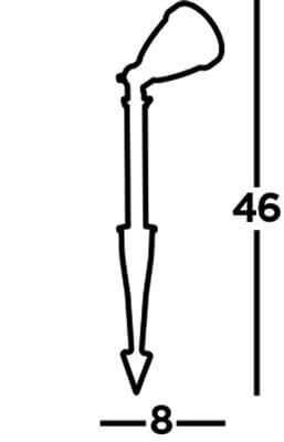 Spot de piquet de jardin Spikey Searchlight 5053423189611