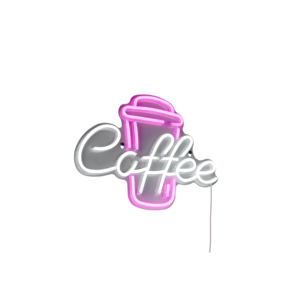 Applique murale néon Coffee rose
