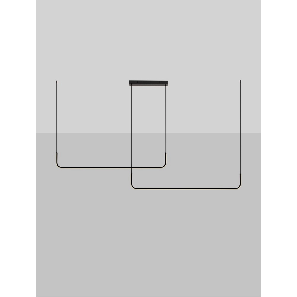 Suspension élégante Strita Double noir