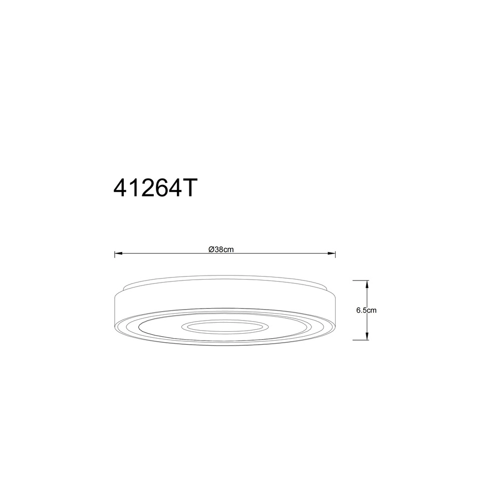 Éclairage de plafond Astania blanc Ø 38cm Globo 9007371515332