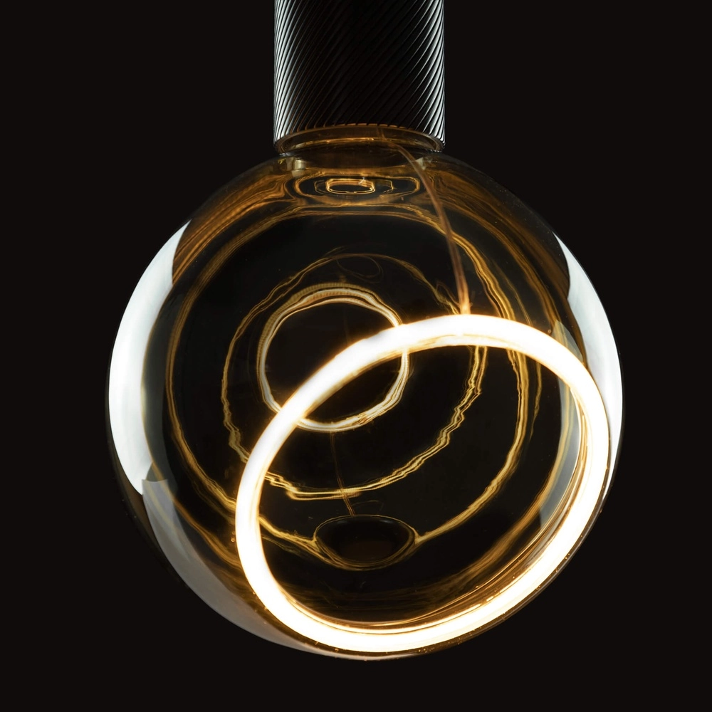 Source lumineuse de conception Floating fumée - 6W - E27 - 230lm - 1900K - 15cm