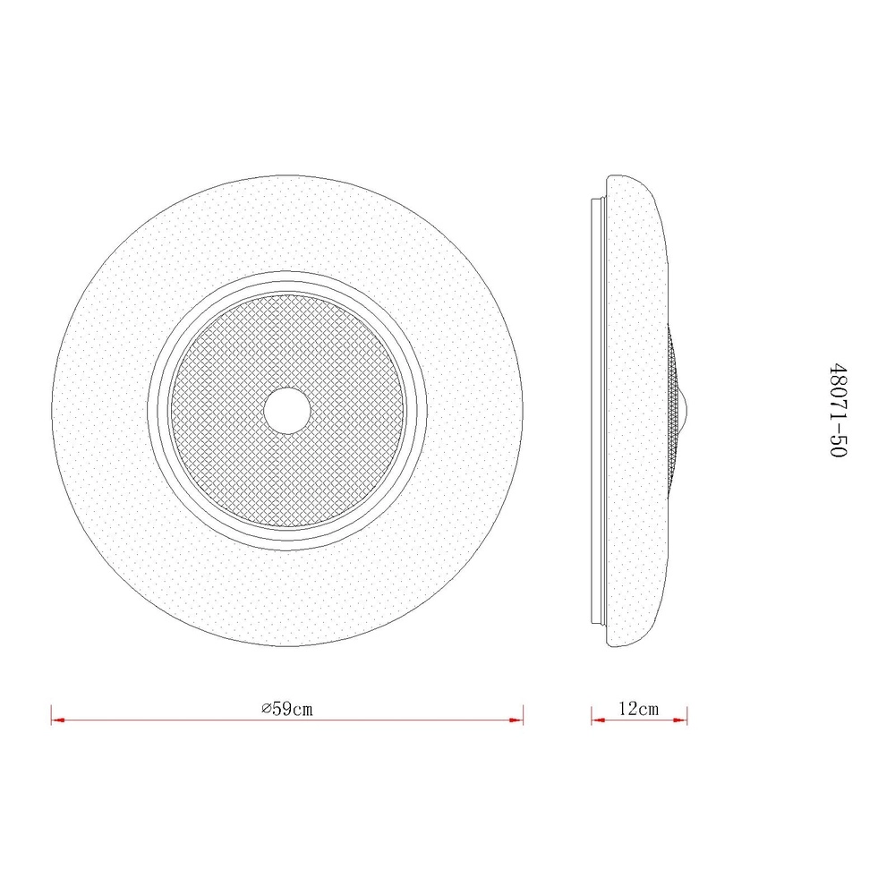 Lampe de plafond Graham blanc Ø 59cm Globo 9007371566761