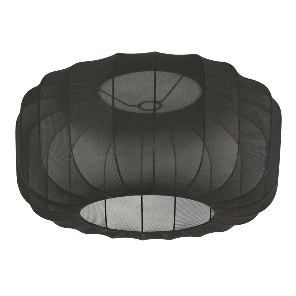 Lampe à arc noir Vela Lino avec teinte noire Ø60cm Steinhauer 8712746183597
