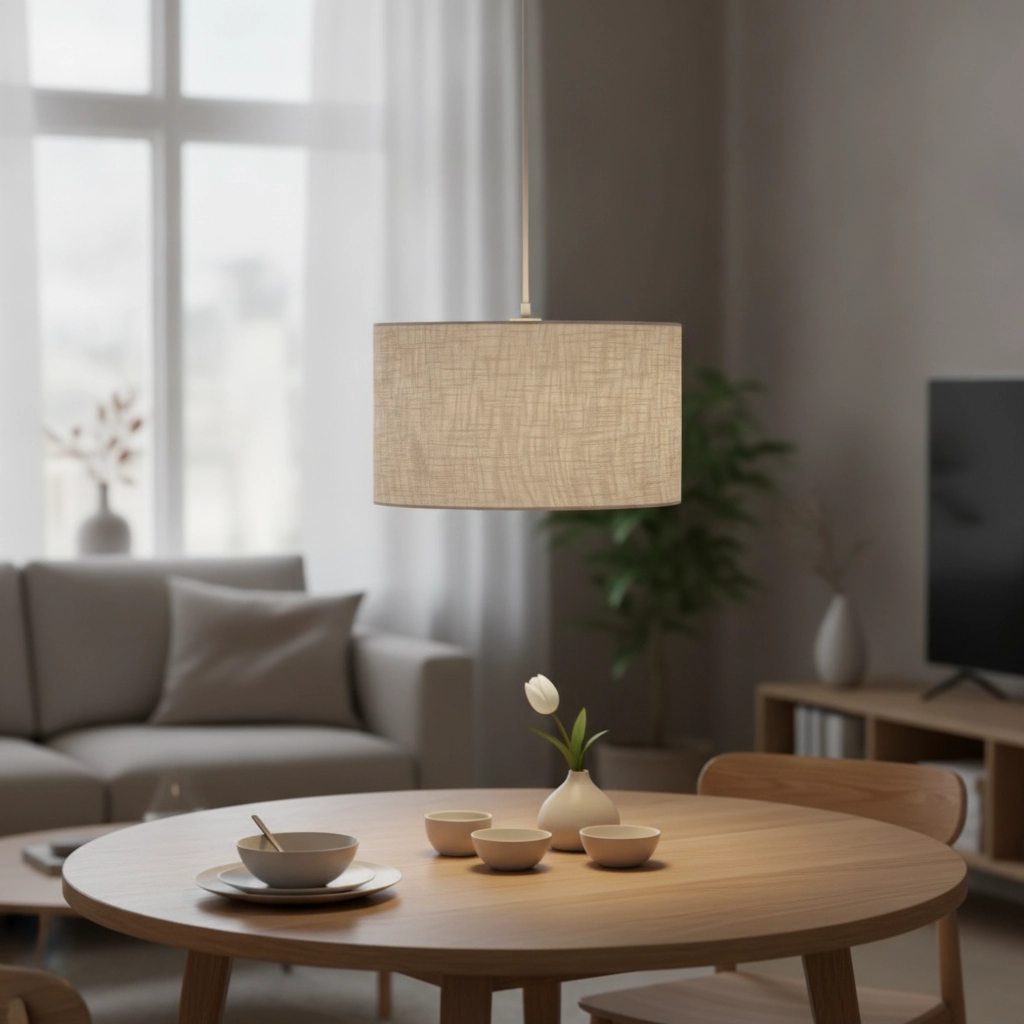 Lampe pendante en lin Karen Ø 40cm