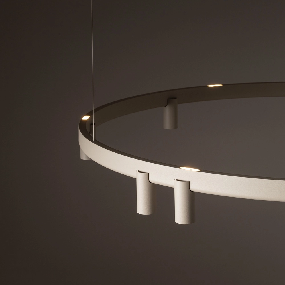 Lampe pendante de conception Fourty brun sable Ø 116 cm Lyora 5903139122870