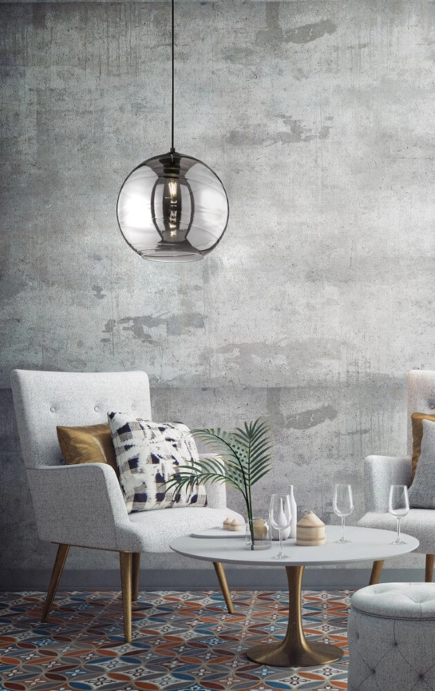 Lampe à suspension en verre Opie Ø 25 cm Fischer & Honsel 4003694606677