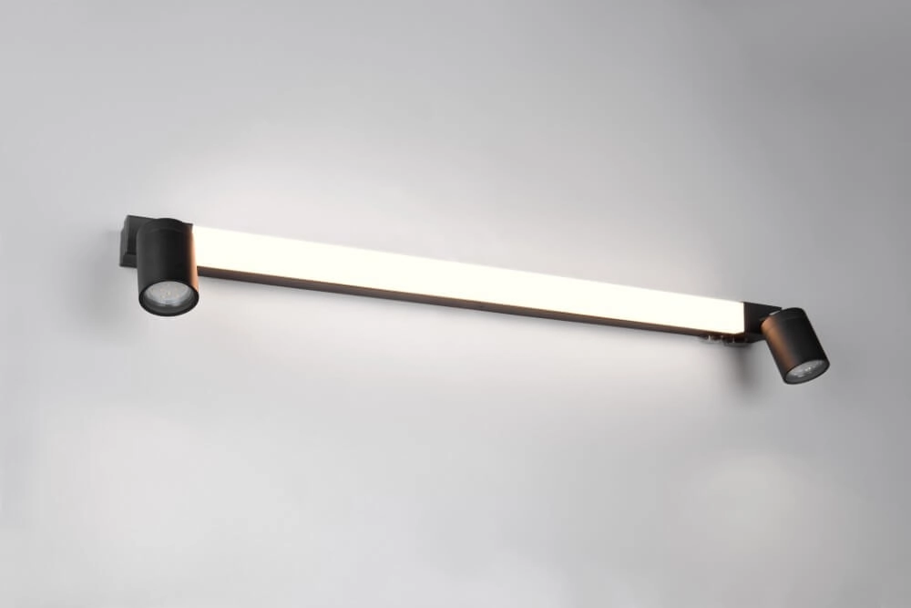 Lampe miroir Enrico 90 cm - noir Trio 4017807615654