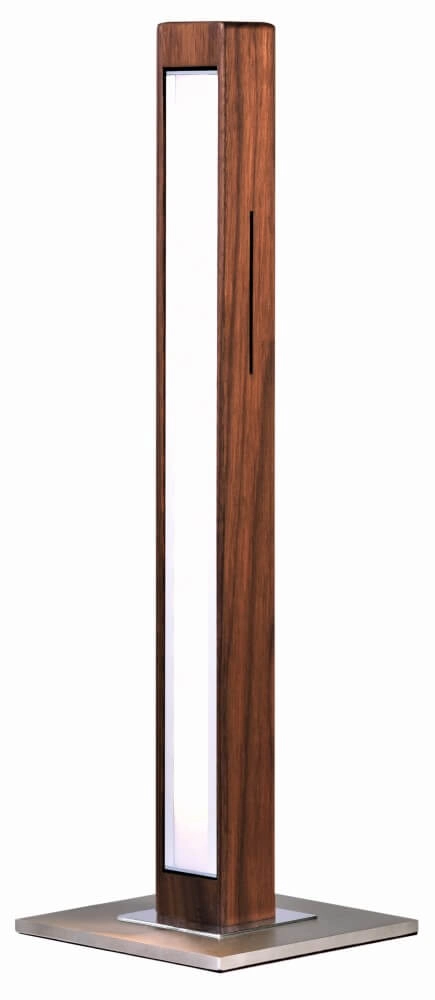 Lampe de table LED Leonora 51 cm - noyer huilé