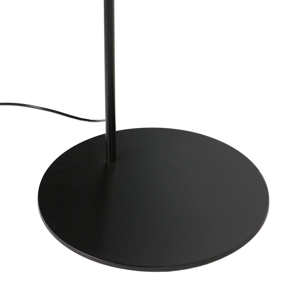 Lampe à arc Curve noir avec capuche en rotin Steinhauer 8712746179576