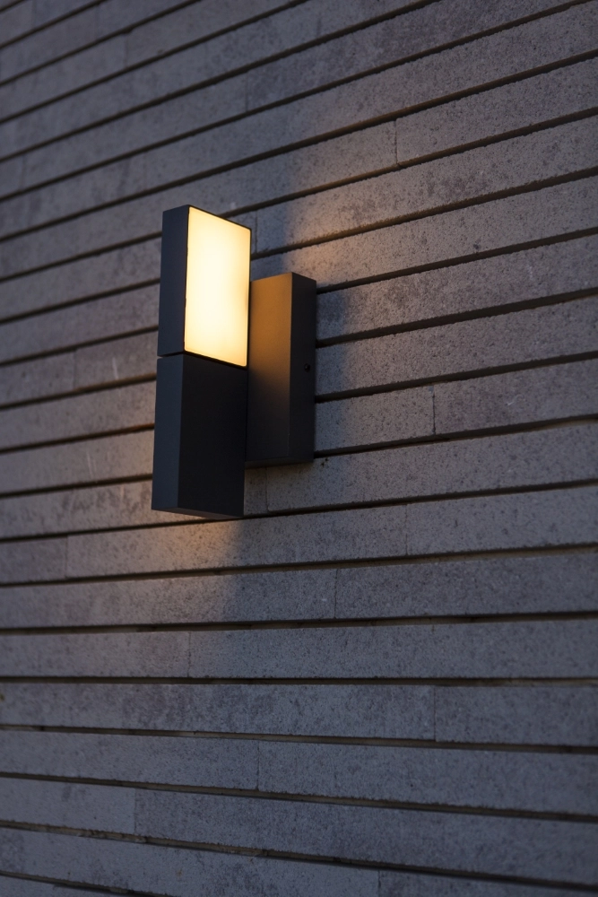 Lampe murale unique Twisto gris Lutec 6939412018157