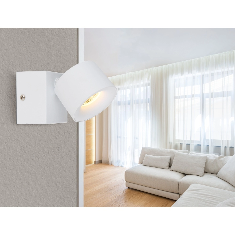 Lampe murale élégante Rae Blanc Globo 9007371459636