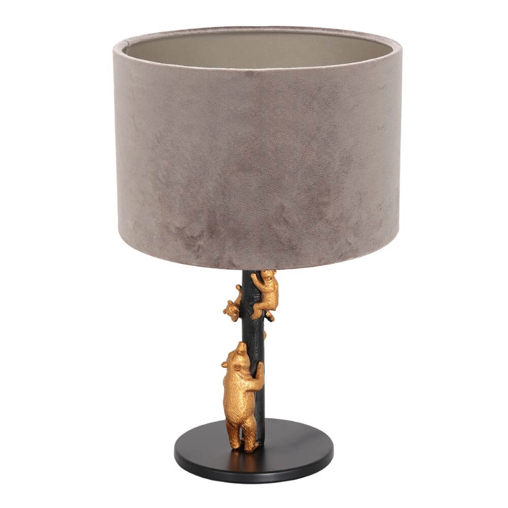 Lampe de table design Animaux avec du velours gris Steinhauer 8712746151909