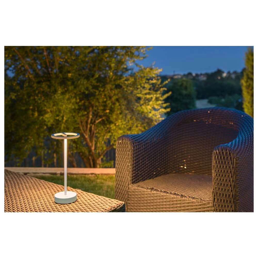 Lampe de table d'extérieur Vinolina One blanc - rechargeable SLV 4024163276320
