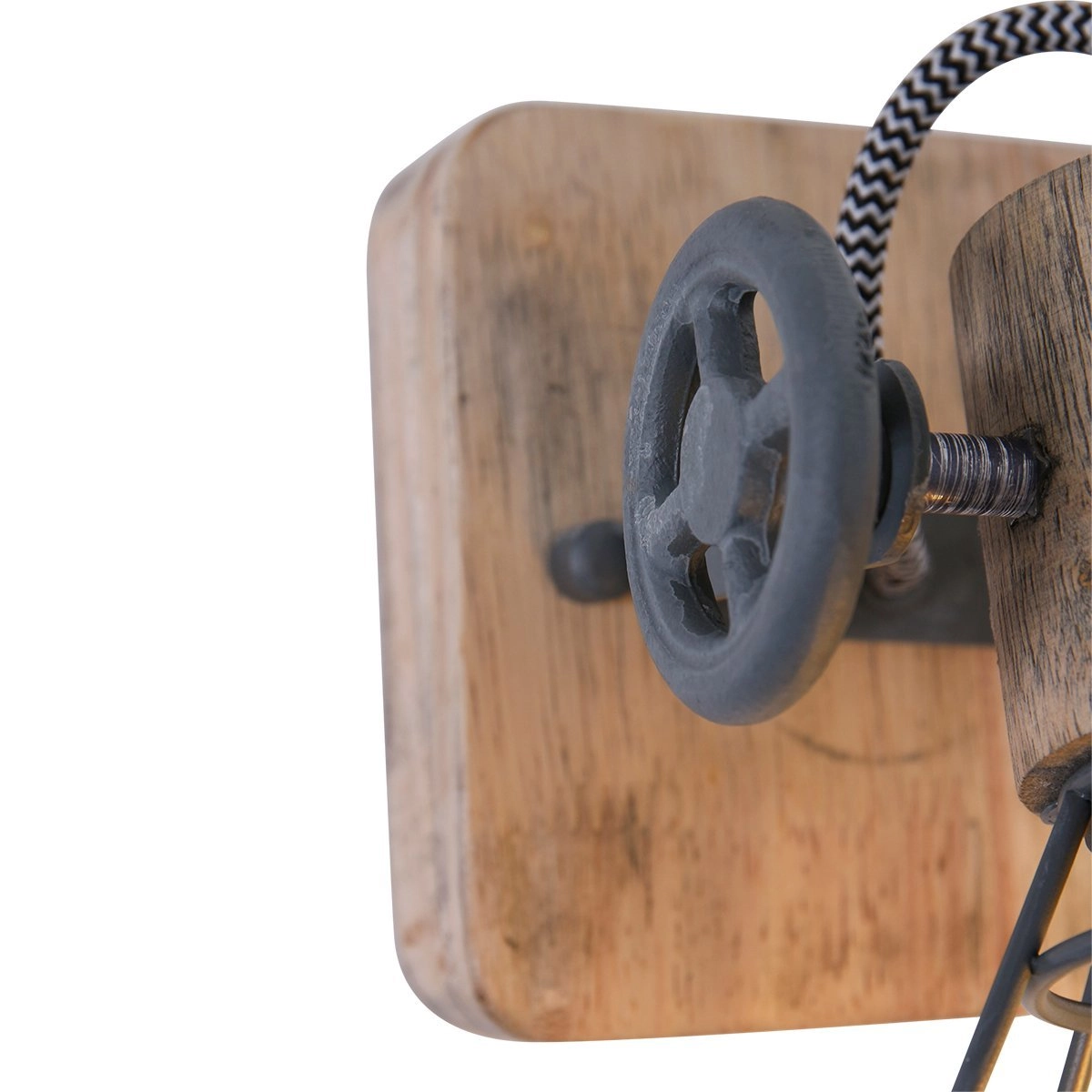 Applique murale Geurnesey gris vintage avec du bois Steinhauer 8712746123029