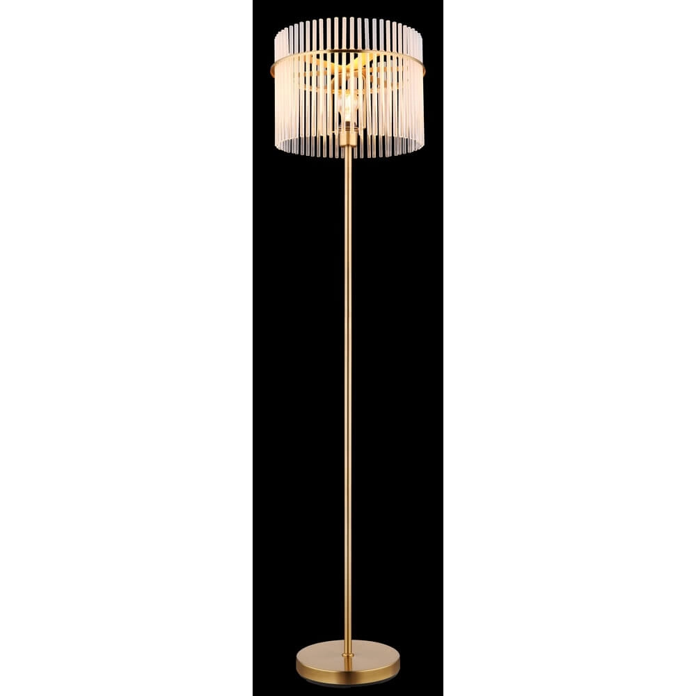 Lampadaire doré Gorley avec verre Ø 38cm Globo 9007371446810