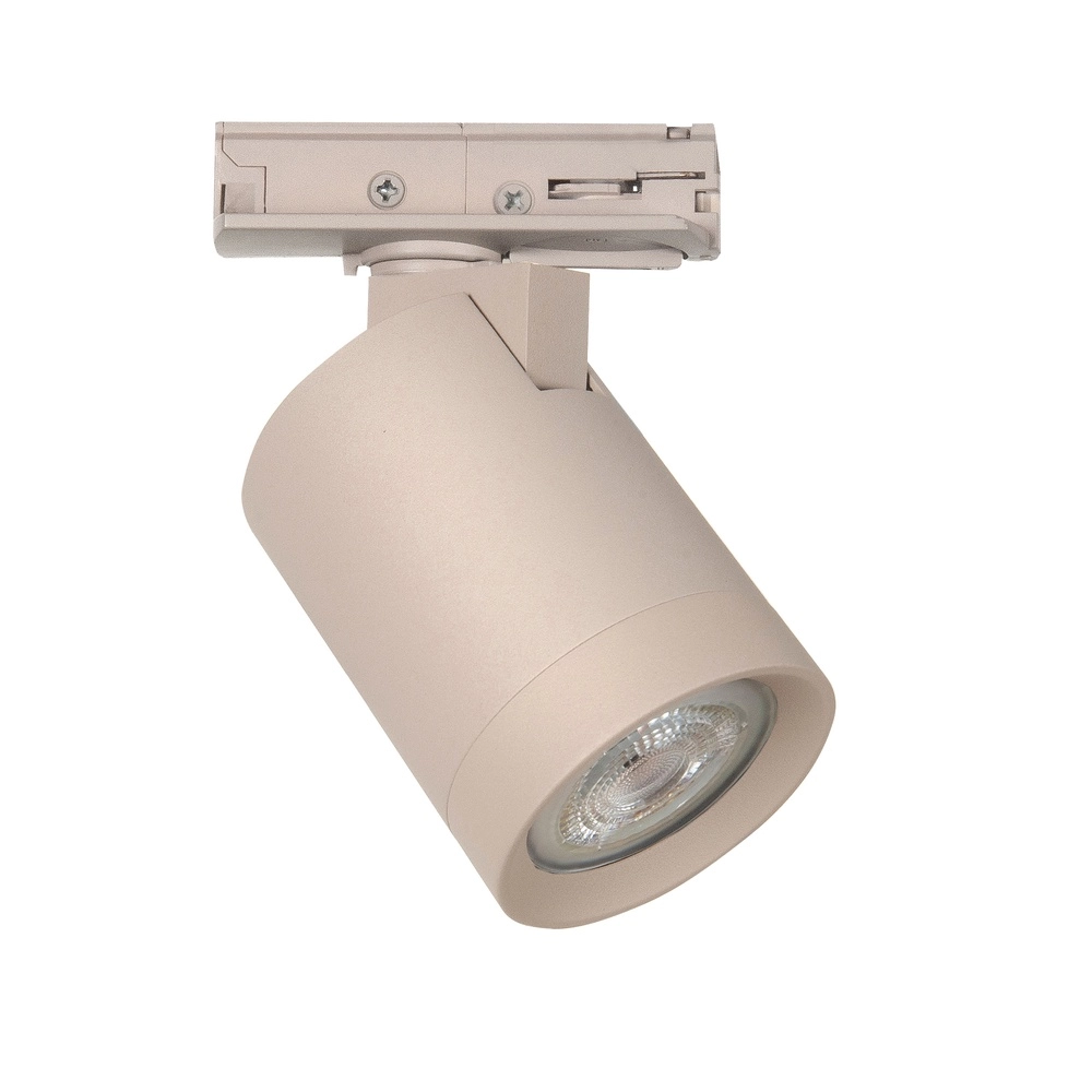 Spot de piste 1 phase Oliver brun sable GU10