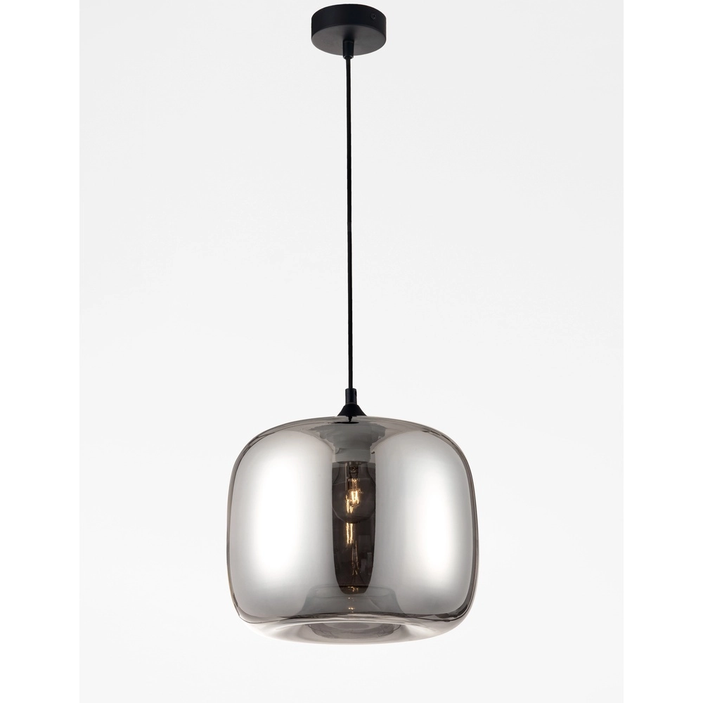 Suspension Savaz verre chromé Ø 28 x 23cm Suspension Savaz verre chromé Ø 28 x 23cm