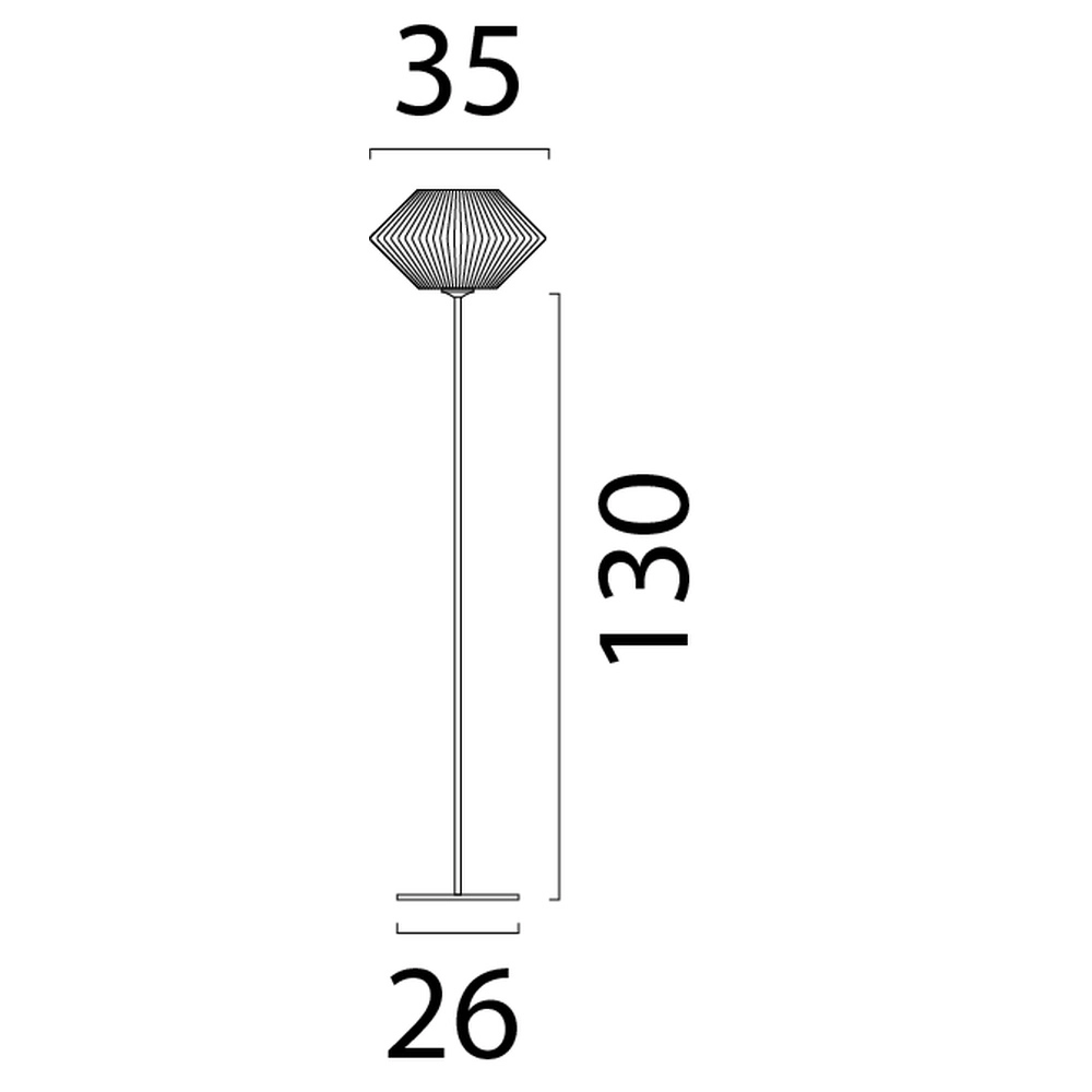 Lampe de table Bicono avec un bonnet en corde Ø35cm Masterlight 8718121352817