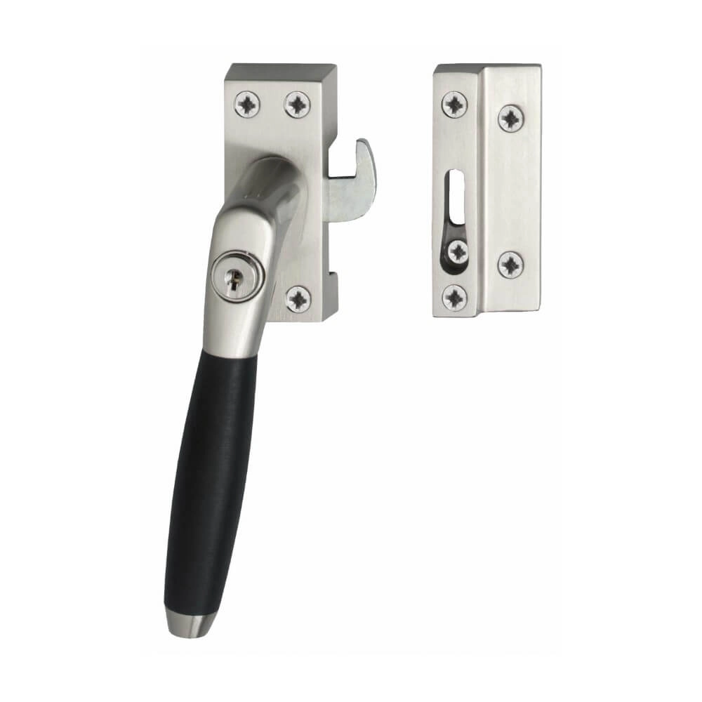 Fermeture de fenêtre Fixon Nickel gauche verrouillable mat