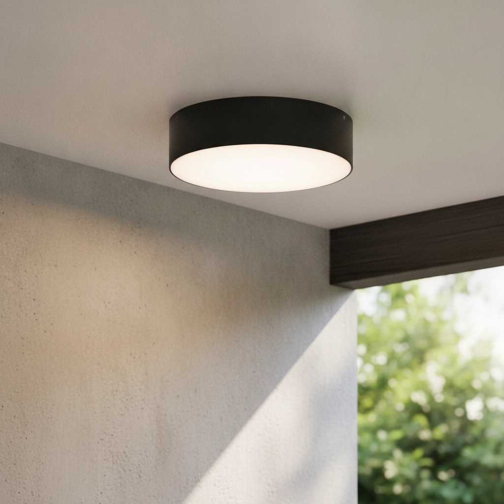 Plafonnier rond Judi Ø 21cm anthracite