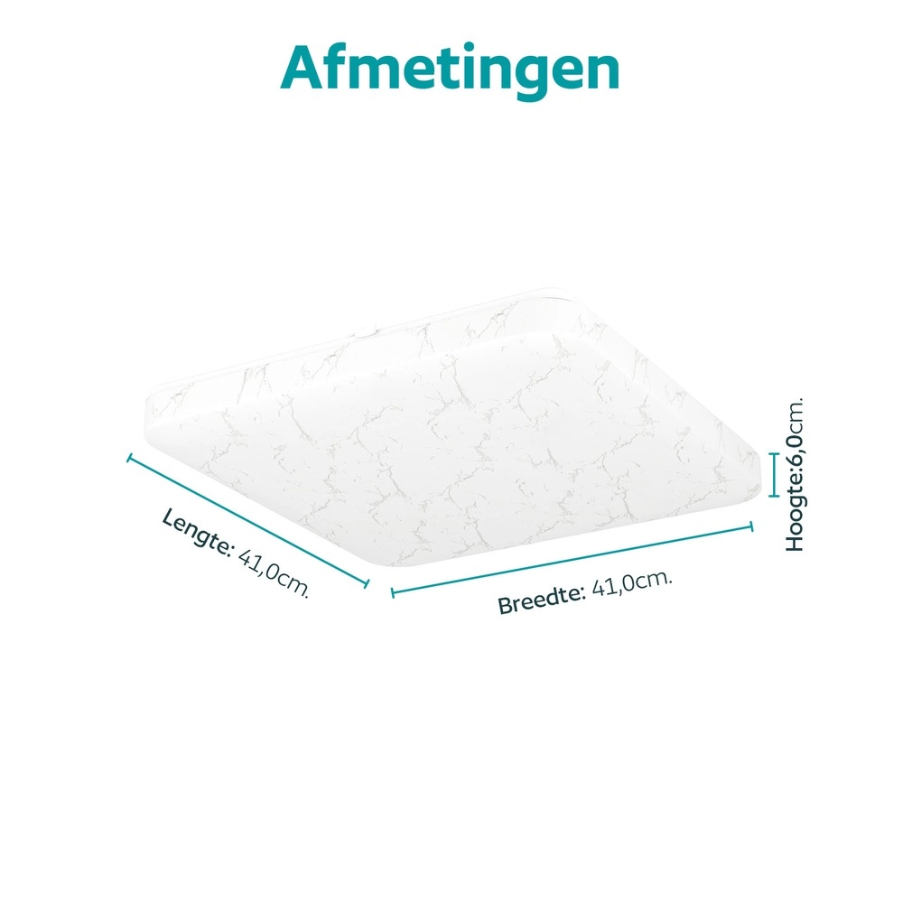 Lampe de plafond blanche Allerona 41 x 41 cm Eglo 9008606409808
