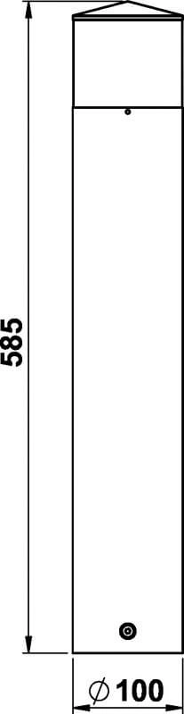 Lampe de terrasse Trip 58 cm - blanc Albert 4007235822403