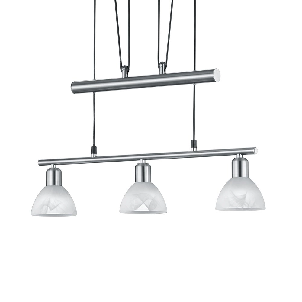 Lampe à suspension LED Levisto Nickel à 3 ampoules Trio 4017807281750