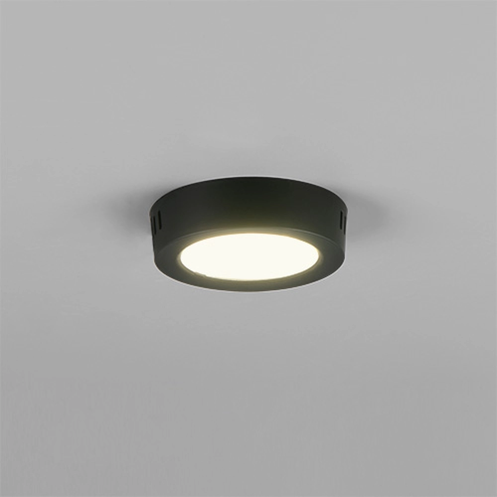 Lampe de plafond Laru Ø 12cm noir Trio 4017807711509