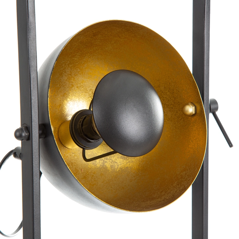 Lampe de pied Ole noir avec or Globo 9007371519422