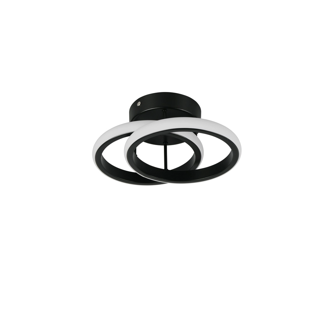 Plafonnier noir Kasia  Conception ronde Trio 4017807653823