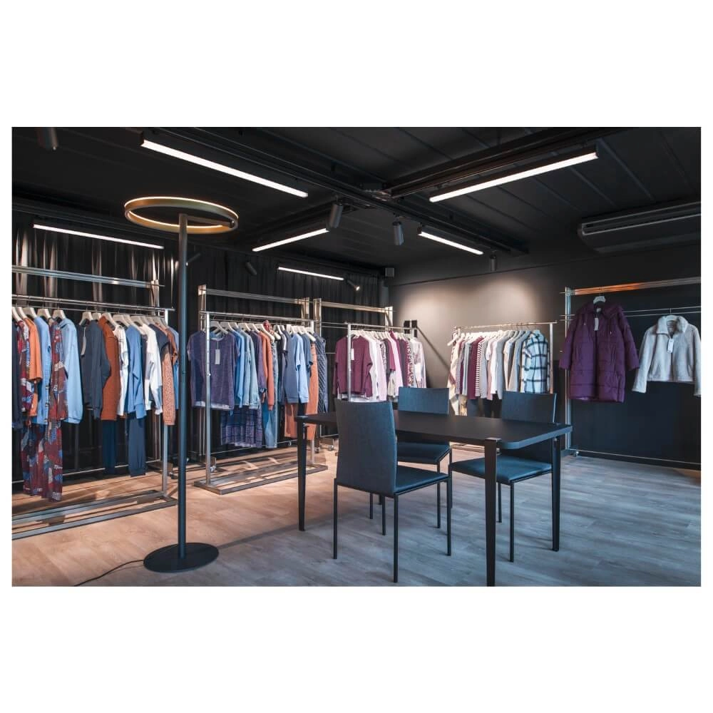 Lampadaire design noir et doré One Straight SLV 4024163265539