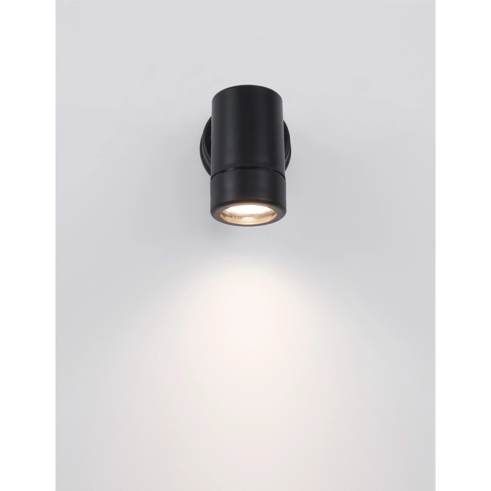 Projecteur rond Limbio Noir vers le bas