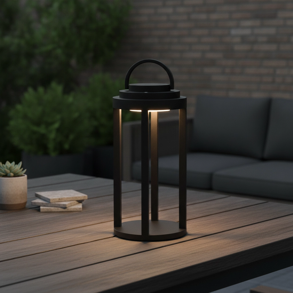 Lampe de table élégante Mocha anthracite 35cm