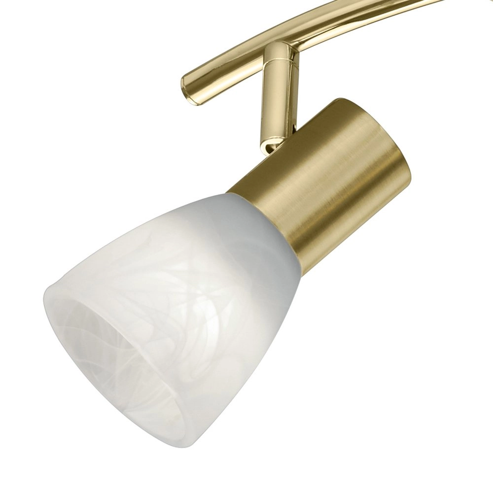 Spot de plafond LED Levisto 3 lumières laiton mat Trio 4017807281682