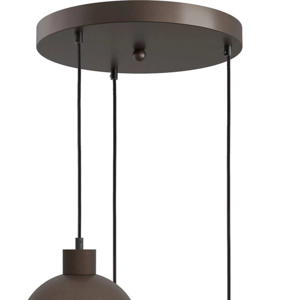 Lampe pendante à 3 lampes Opera Ø 35 cm de cacao Masterlight 8718121424286