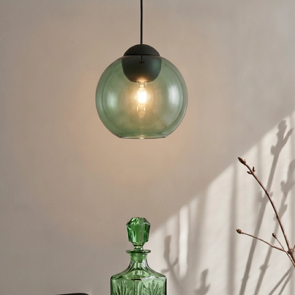Suspension design Midori Verre vert