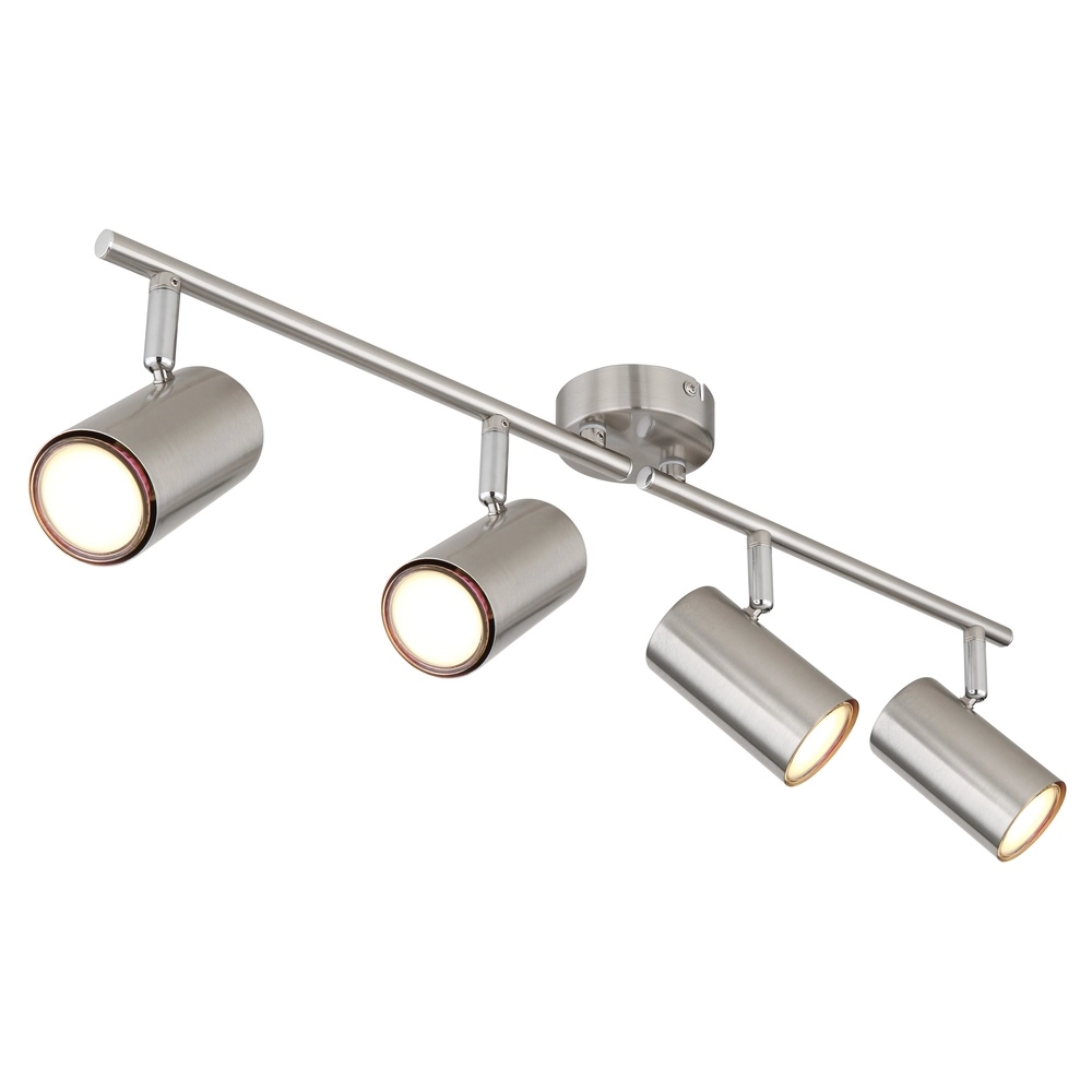 Lampe de plafond à 4 lumières Allvi nickel