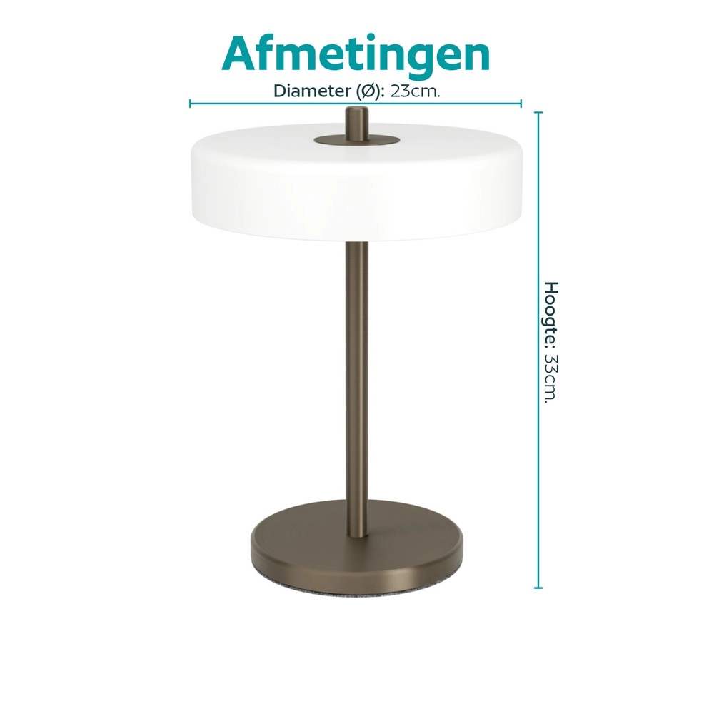 Lampe de table de conception Salve Bronze foncé Eglo 9008606392322