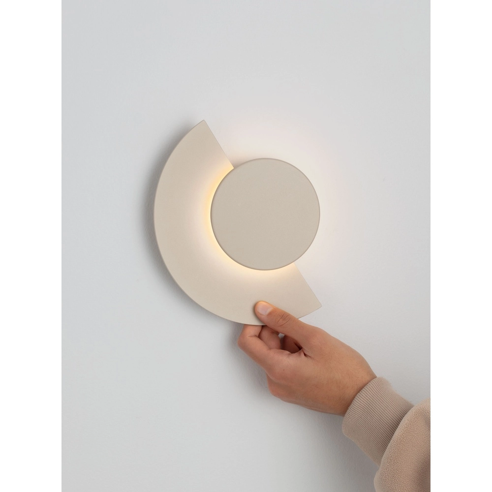 Lampe murale moderne Gloo brun sable - 2700K Lyora 5212017497284